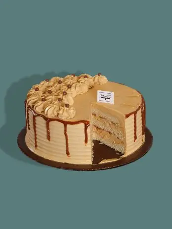 SALTED CARAMEL VANILLA CAKE
