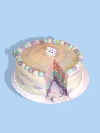 COTTON CANDY VANILLA CAKE