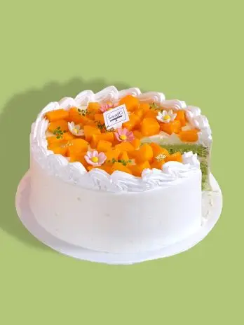 MANGO PANDAN STICKY RICE CAKE